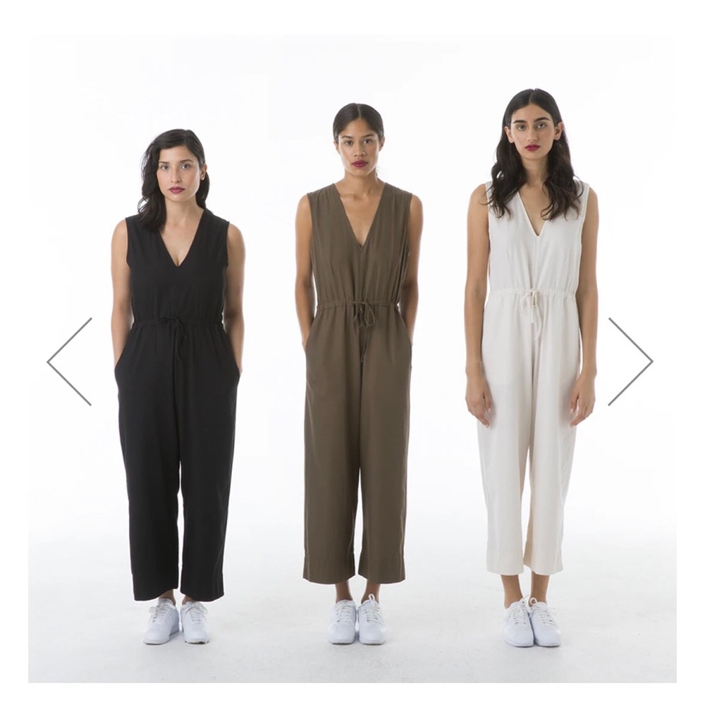 Ali golden cotton jumpsuit medium black - Picture 3 of 6